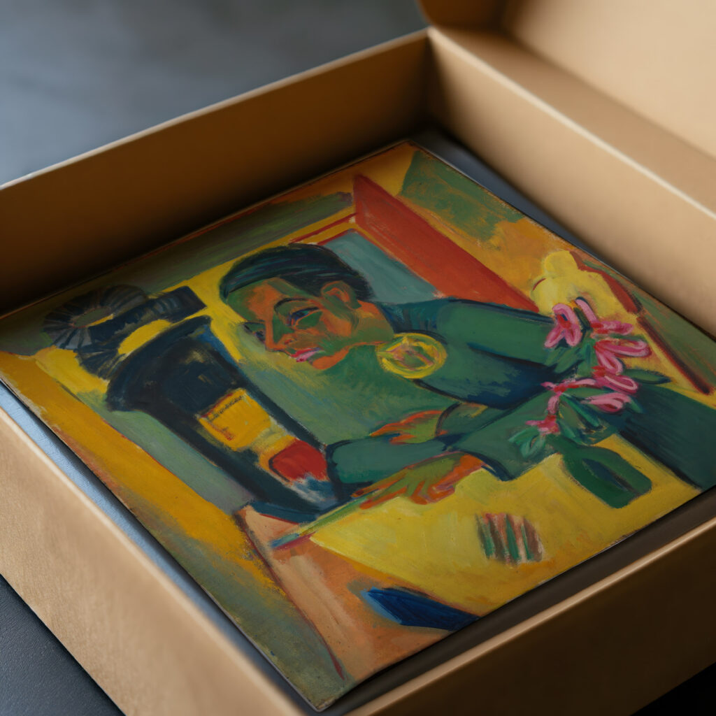 Der Maler Selbstbildnis 1920 Ernst Ludwig Kirchner video mockup