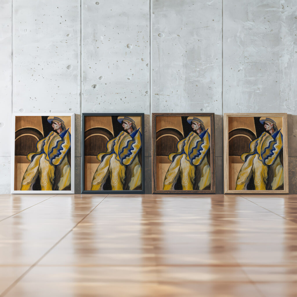 Der Mann 1920 Hugo Scheiber framed posters mockup