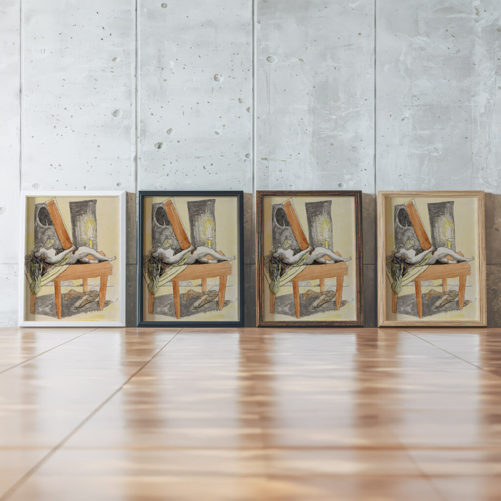 Der Mord 1945 Max Beckmann framed posters mockup