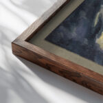 Der Sonnenstrahl around 1923 Karl Wiener close up dark wood mockup