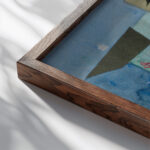 Der Stier und die Europa 1940 Karl Wiener close up dark wood mockup