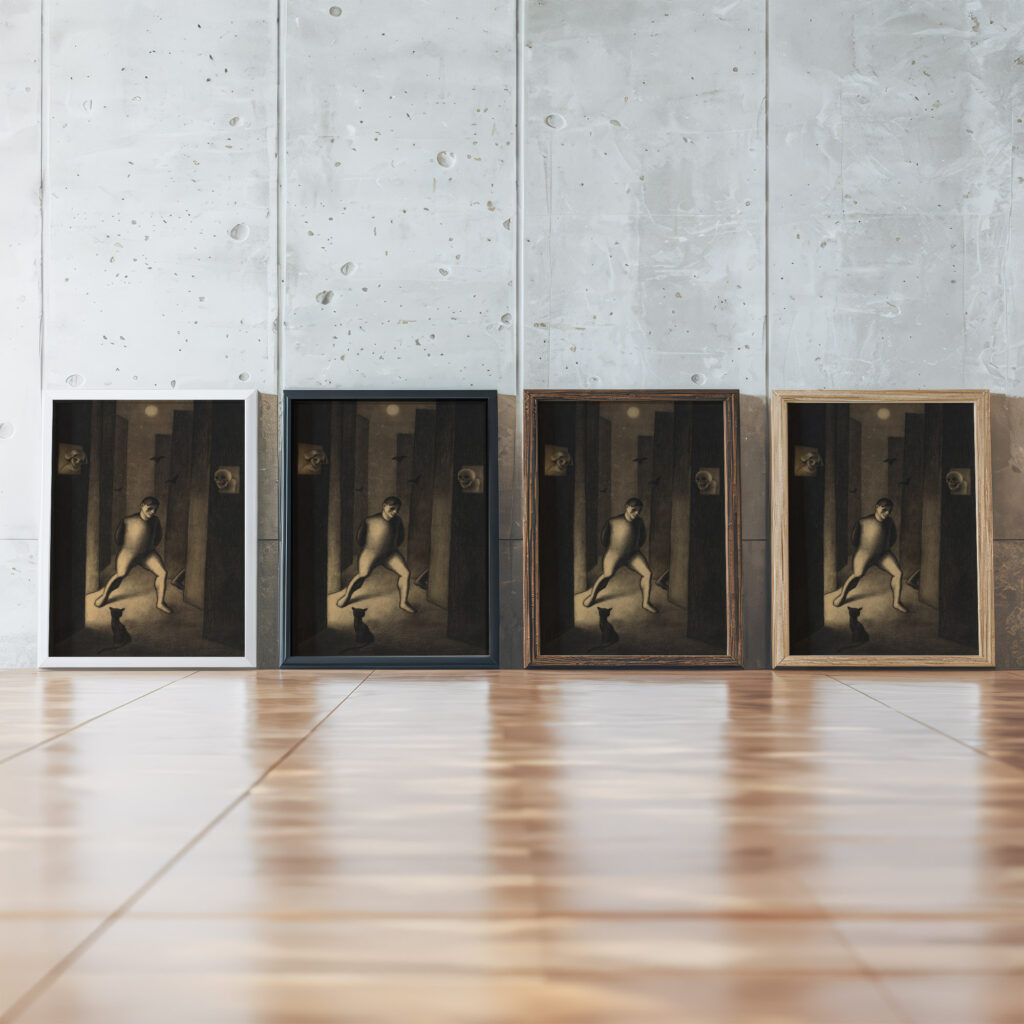 Der Traumer around 1929 Karl Wiener framed posters mockup