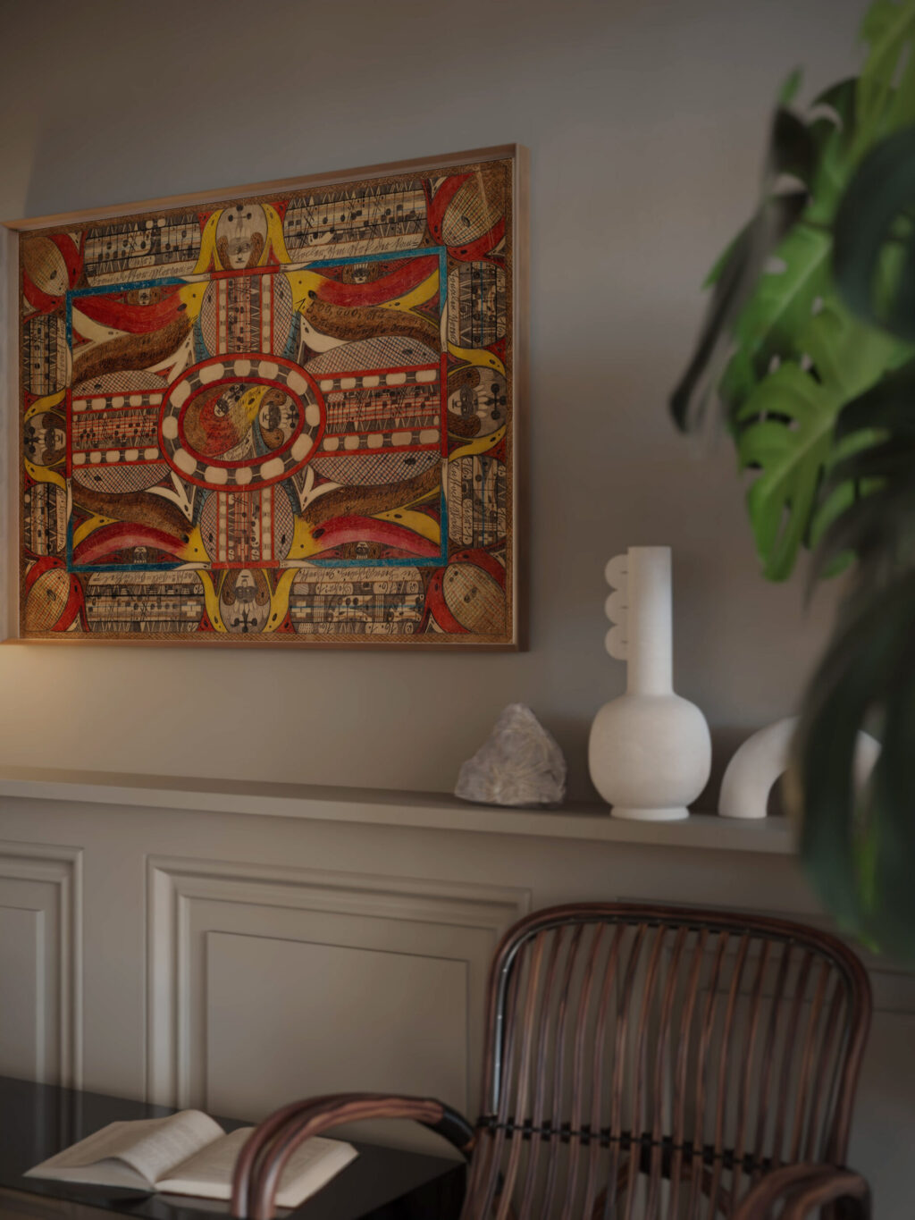 Der WiliSeeZohrnWald in Amerika und KrohnPrinzessinn Wiegalinda von WaldauFeldSkt. AdolfHoof 1919 Adolf Wolfli video mockup