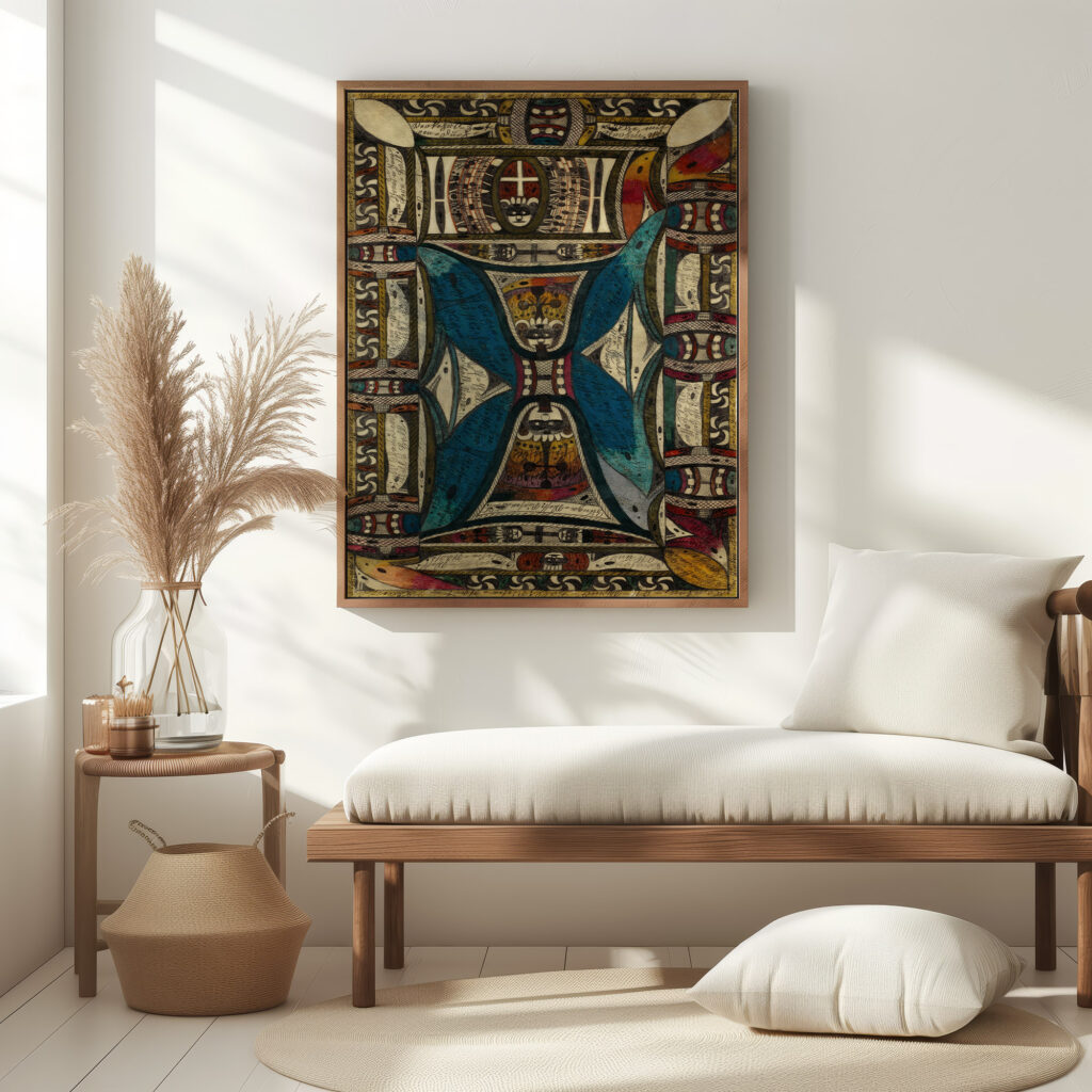 Der ZantrumsBacher zeigt den Plahn der Beiden Chineesischen HalbInselRiesenStadte ZungaOst und ZungaWest 1921 Adolf Wolfli 5 mockup