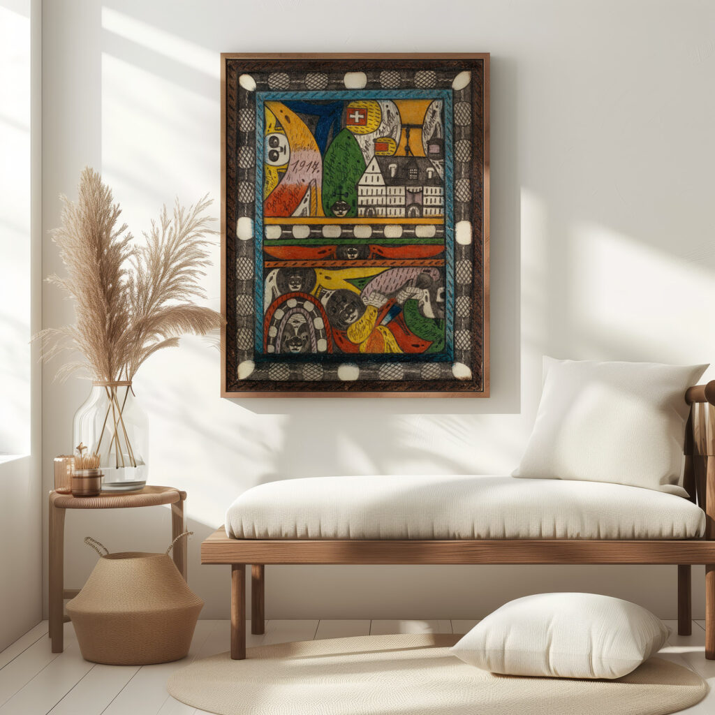 Der Zohrn Schiiga und LandJager 1917 Adolf Wolfli 5 mockup