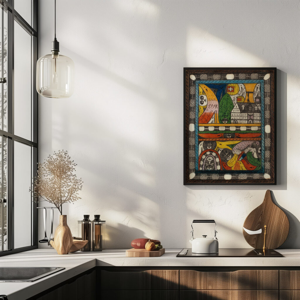 Der Zohrn Schiiga und LandJager 1917 Adolf Wolfli 6 mockup