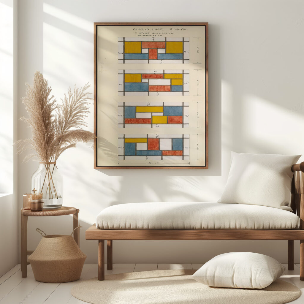 Design For A Stained Glass Window Theo van Doesburg 5 mockup