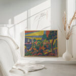 Design for Deer Hunting Mural in the Cabaret Theatre Club 1912 Spencer Frederick Gore 4 mockup