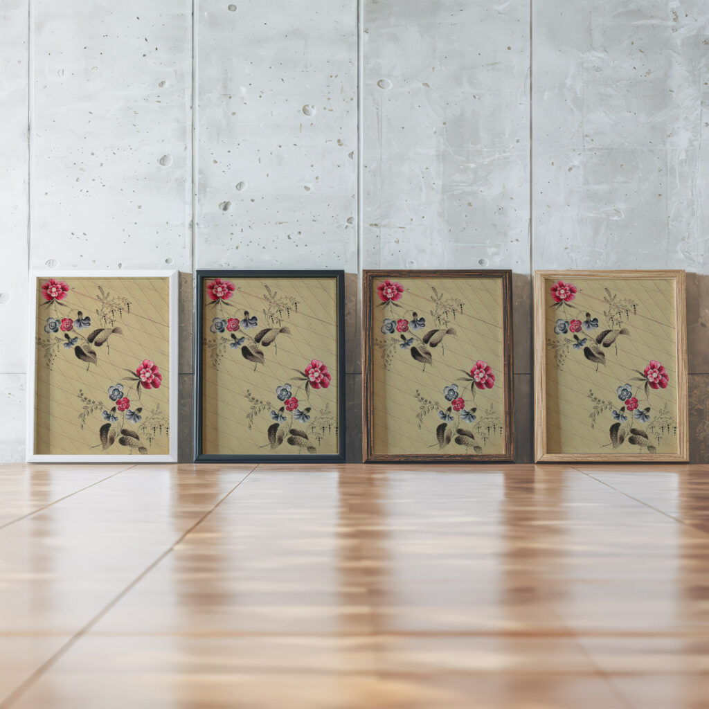 Design for Textile 2 ca. 1808–10 Unknown framed posters mockup