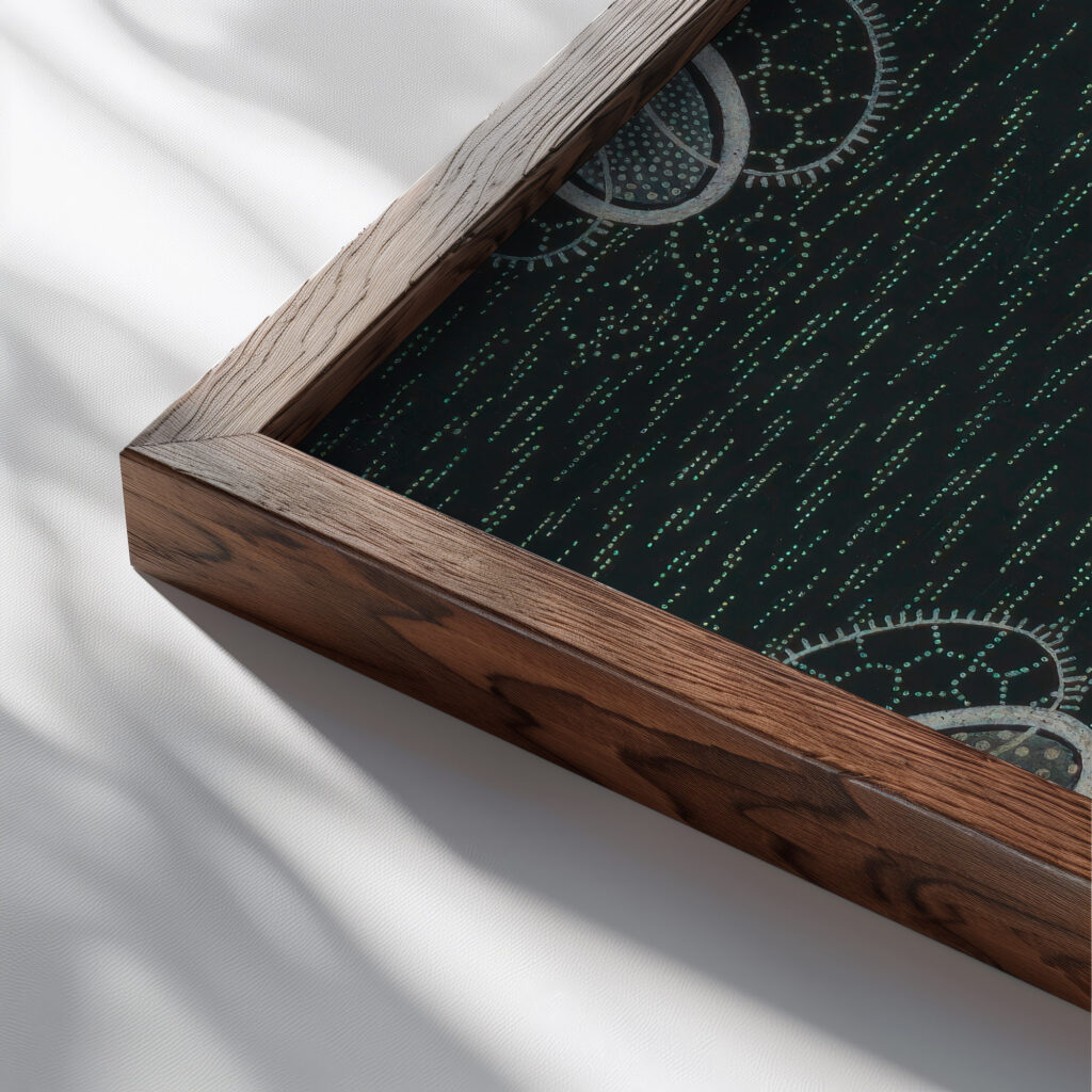 Design for Textile 3 ca. 1808–10 Unknown close up dark wood mockup