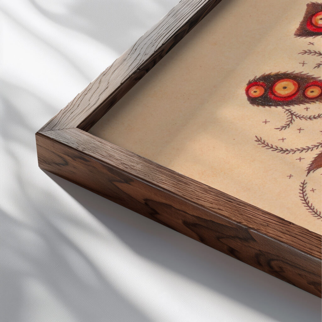 Design for Textile ca. 1808–10 Unknown 1 close up dark wood mockup