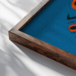 Design for Textile ca. 1808–10 Unknown 2 close up dark wood mockup