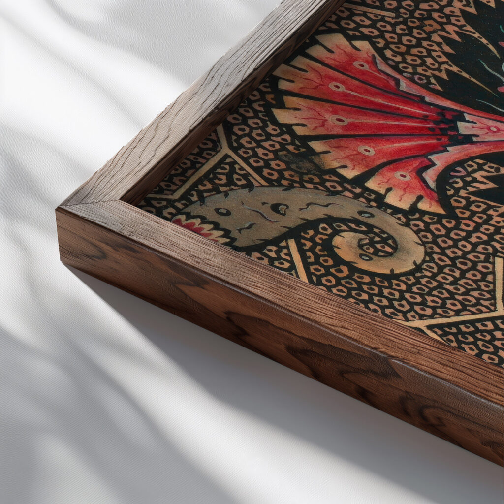 Design for Textile ca. 1808–10 Unknown 3 close up dark wood mockup