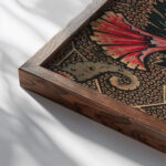 Design for Textile ca. 1808–10 Unknown 3 close up dark wood mockup