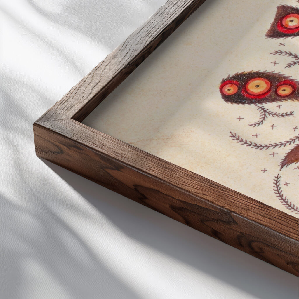 Design for Textile ca. 1808–10 Unknown close up dark wood mockup