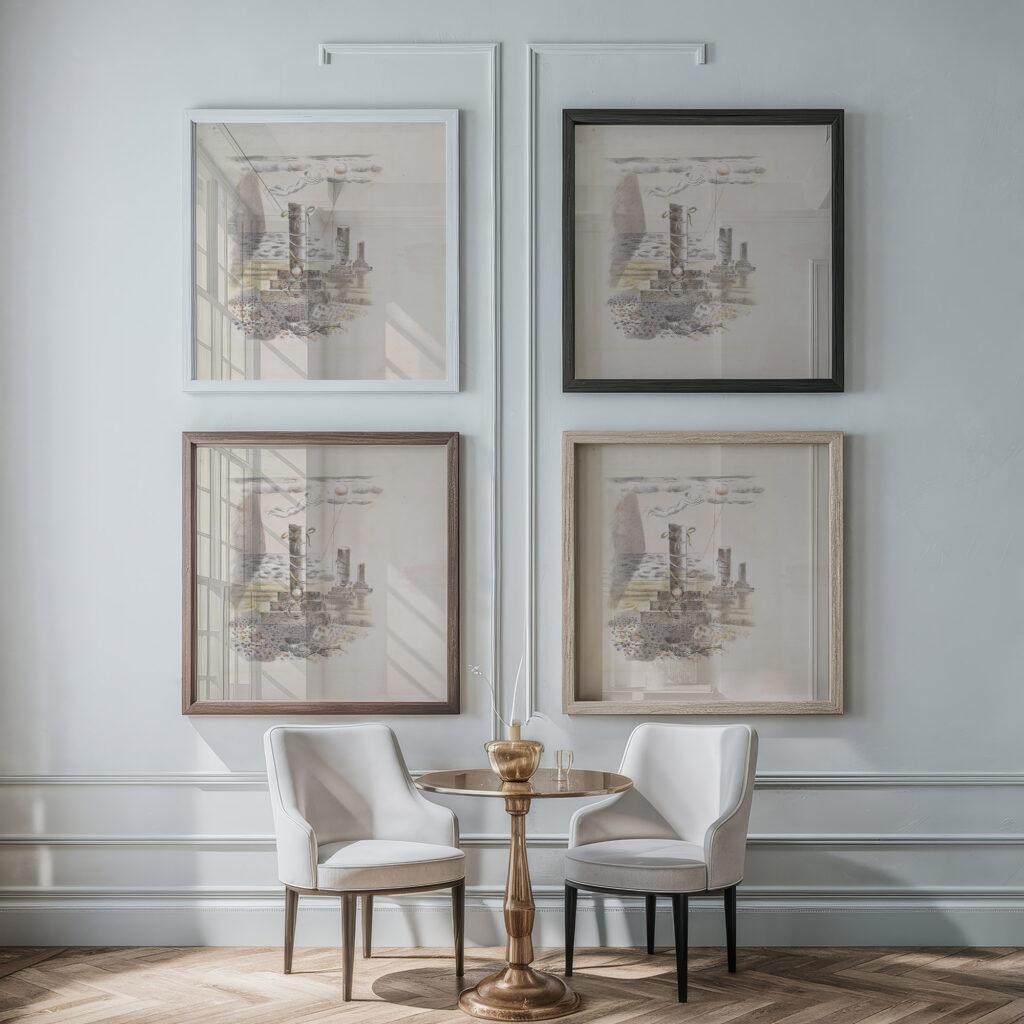 Design for Urne Buriall – Sorrow 1932 Paul Nash framed posters mockup