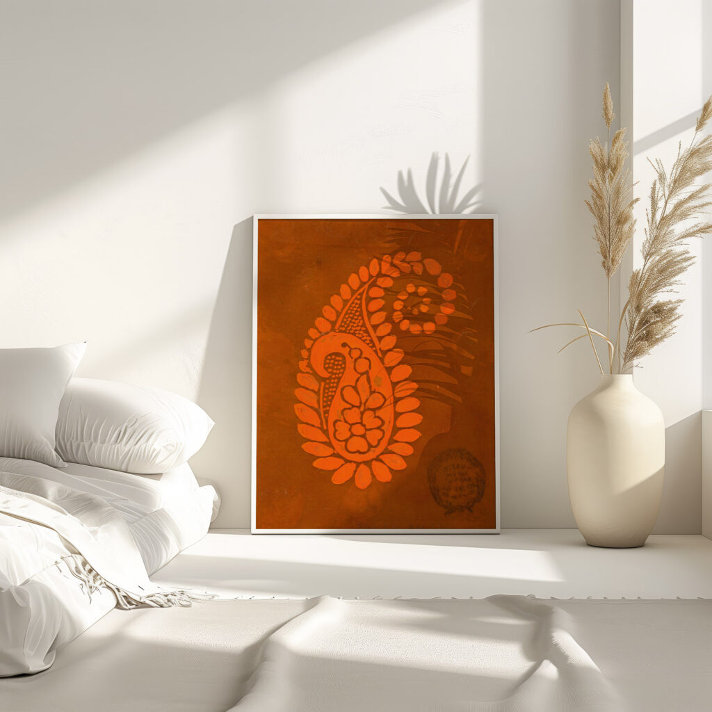 Design for Woven Paisley 1825–40 Unknown 4 mockup