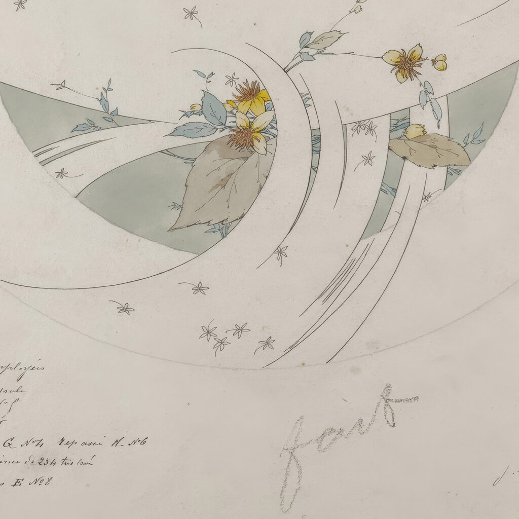 Design for a soup plate c. 1889 Jules Auguste Habert Dys 8 mockup