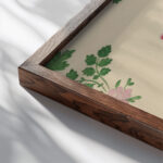 Design for a woven fabric 1830–50 Unknown close up dark wood mockup