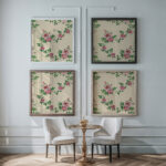 Design for a woven fabric 1830–50 Unknown framed posters mockup