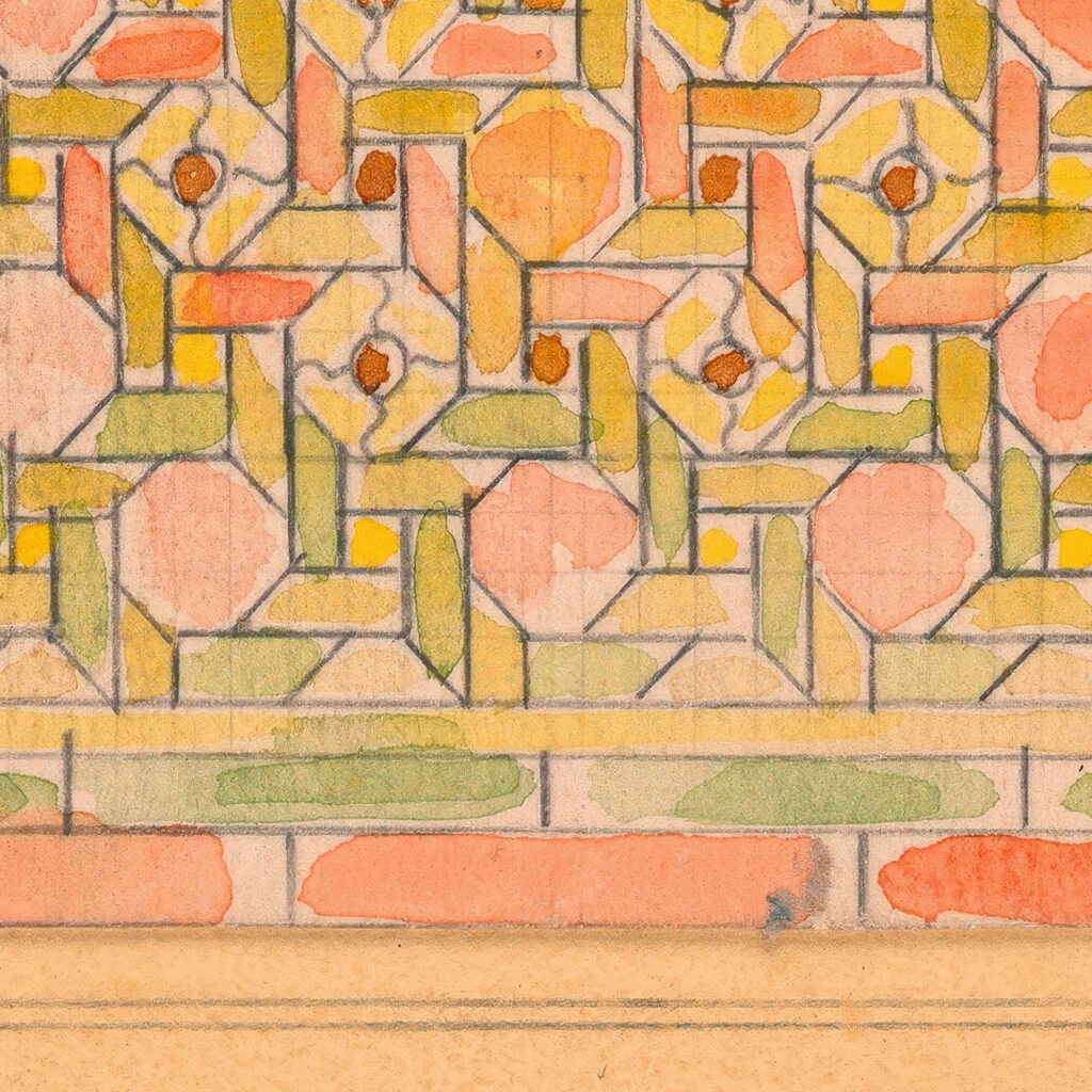 Design for stained glass late 19th century Unknown 8 mockup