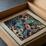 Design for the color woodcut ‘Archer 1910 Wassily Kandinsky video mockup