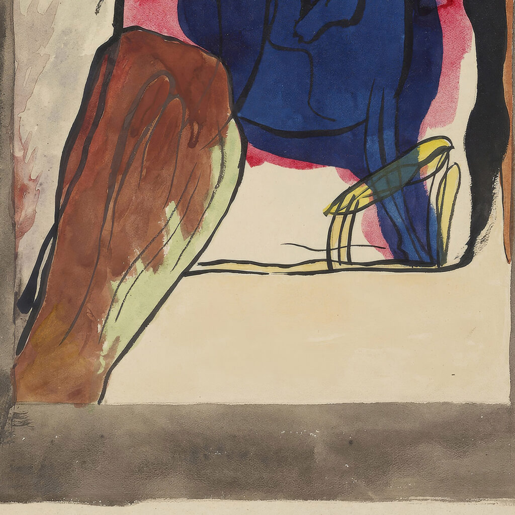 Design for the cover of the almanac ‘The Blue Rider II 1911 Wassily Kandinsky 8 mockup