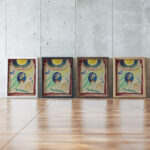 Design for the cover of the almanac ‘The Blue Rider III 1911 Wassily Kandinsky framed posters mockup