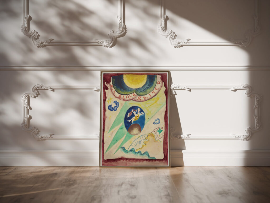 Design for the cover of the almanac ‘The Blue Rider III 1911 Wassily Kandinsky video mockup