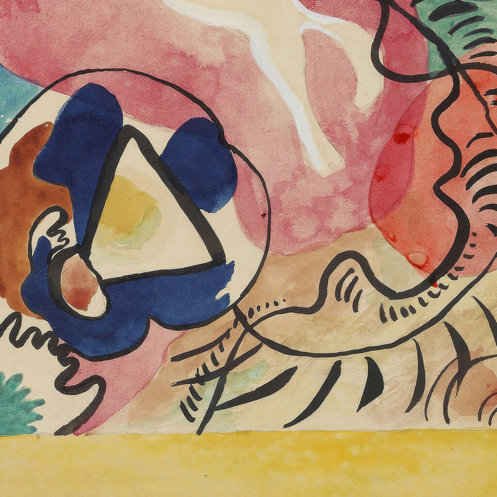 Design for the cover of the almanac ‘The Blue Rider IV 1911 Wassily Kandinsky 8 mockup