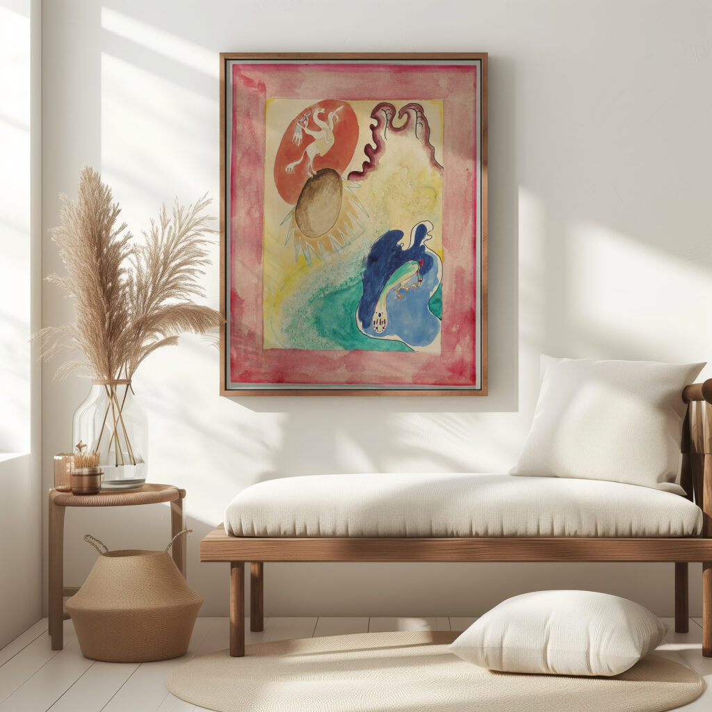 Design for the cover of the almanac ‘The Blue Rider VI 1911 Wassily Kandinsky 5 mockup