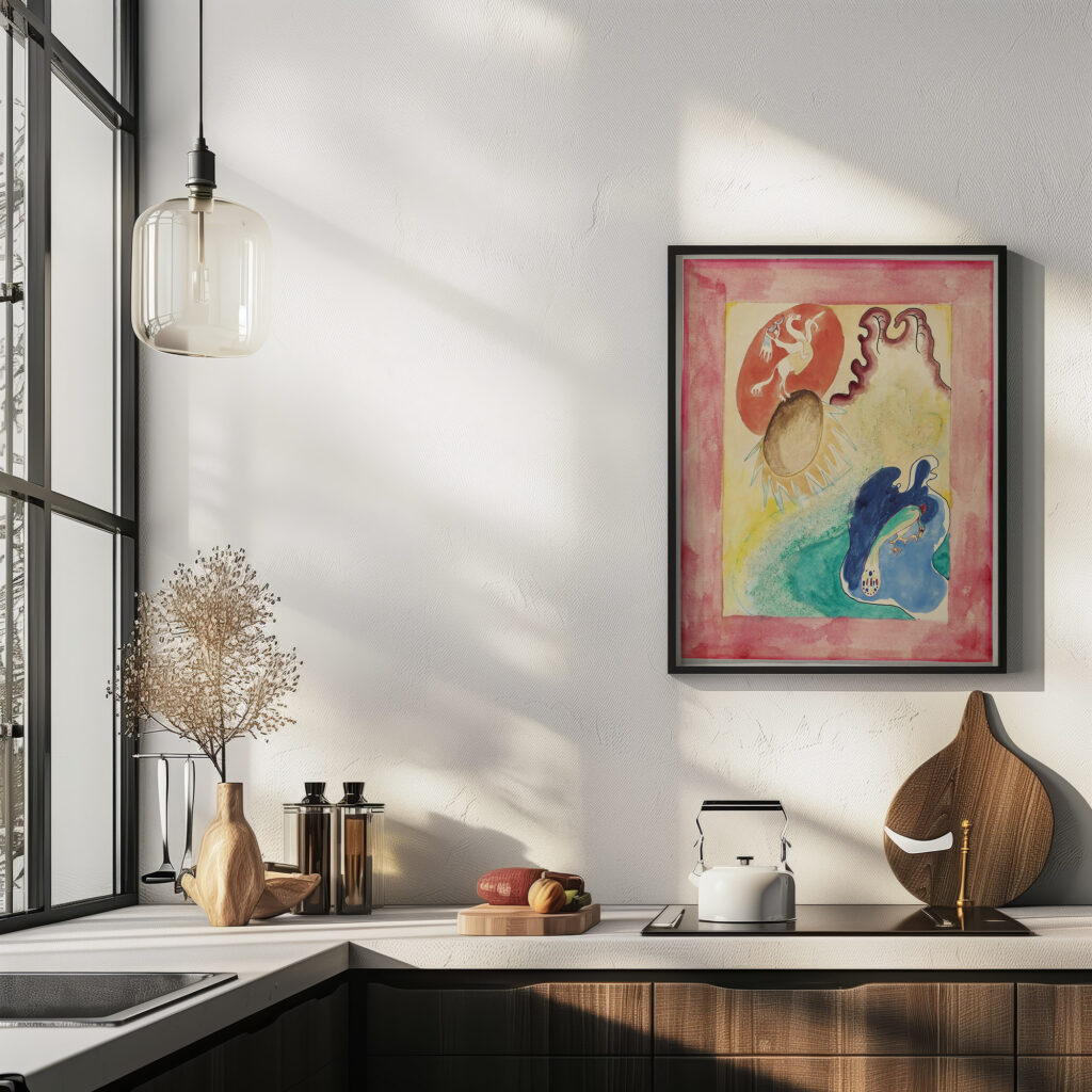 Design for the cover of the almanac ‘The Blue Rider VI 1911 Wassily Kandinsky 6 mockup