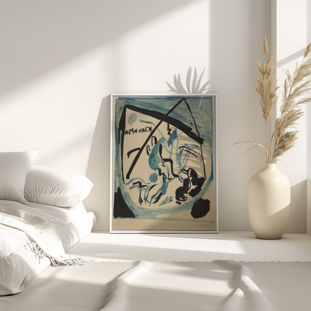 Design for the cover of the almanac ‘The Blue Rider VII 1911 Wassily Kandinsky 4 mockup