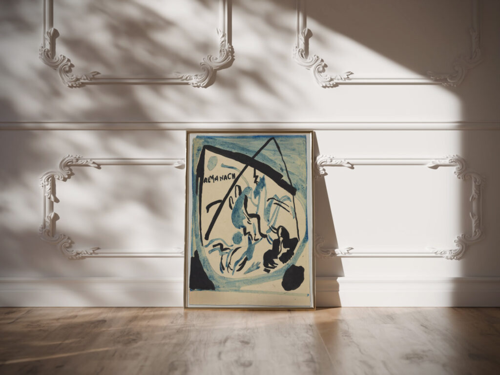 Design for the cover of the almanac ‘The Blue Rider VII 1911 Wassily Kandinsky video mockup