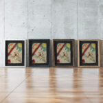 Design for the cover of the almanac ‘The Blue Rider VIIII 1911 Wassily Kandinsky framed posters mockup
