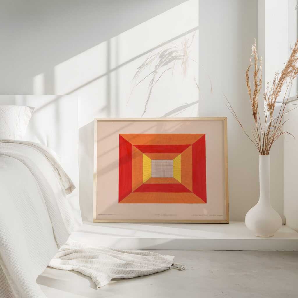 Design for unidentified restaurant possibly Dunhalls Restaurant New York NY. 1944 Winold Reiss 4 mockup