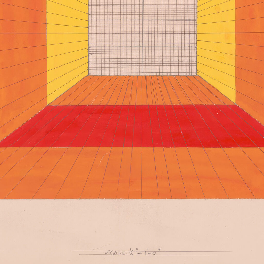 Design for unidentified restaurant possibly Dunhalls Restaurant New York NY. 1944 Winold Reiss 8 mockup