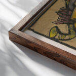 Design of Glass Window I Jan Novak close up dark wood mockup