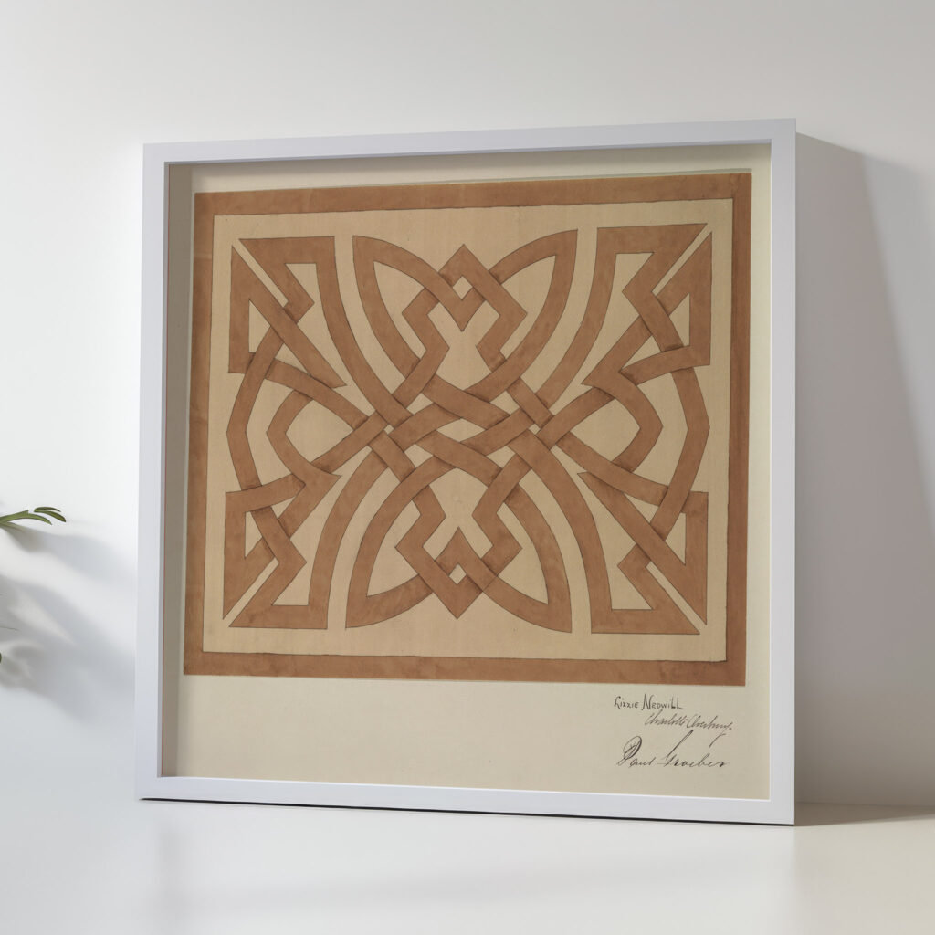 Design of interlacing ca. 1900 Elizabeth A. Nedwill 5 mockup