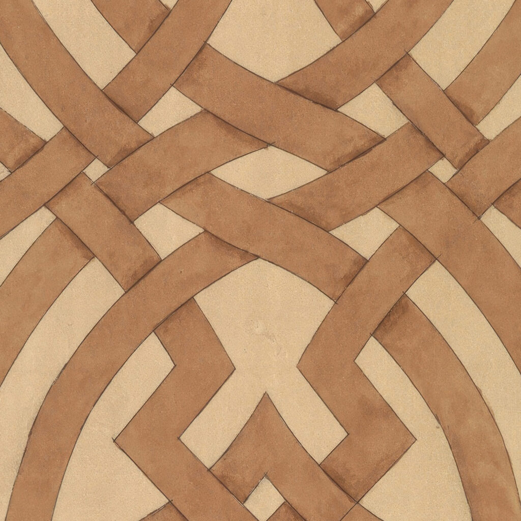 Design of interlacing ca. 1900 Elizabeth A. Nedwill 8 mockup