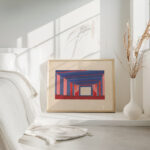 Design proposals for Puck Theater New York NY.Interior perspective study 1941 Winold Reiss 4 mockup