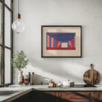 Design proposals for Puck Theater New York NY.Interior perspective study 1941 Winold Reiss 6 mockup