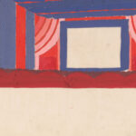 Design proposals for Puck Theater New York NY.Interior perspective study 1941 Winold Reiss 8 mockup