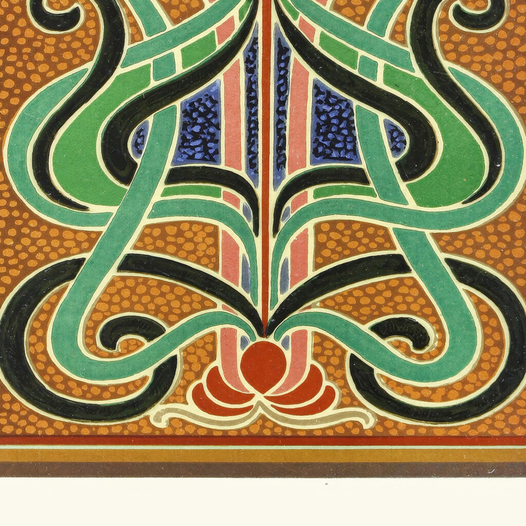 Design showing Analysis of Colour in a ‘Peacocks Plumage 1912 James Ward 8 mockup