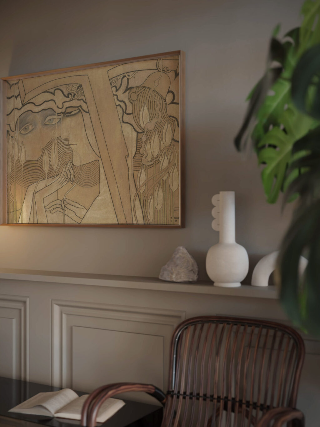 Desire and Satisfaction 1893 Jan Toorop video mockup