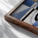 Deska 0 1928 Karol Hiller close up dark wood mockup