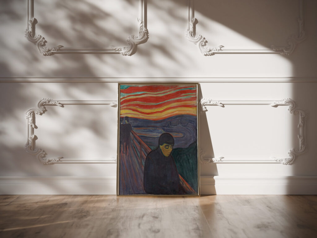 Despair 1894 Edvard Munch video mockup