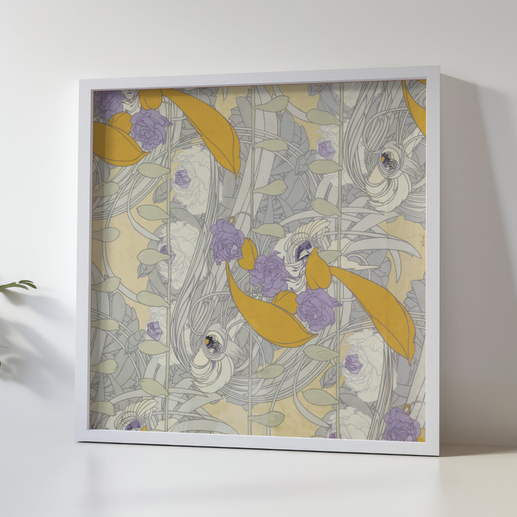 Dessin De Fleurs Georges de Feure 5 mockup