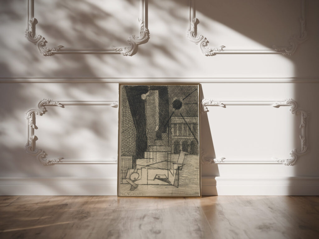 Dessin pour Aurelia VII Place de la Concorde Louis Marcoussis video mockup