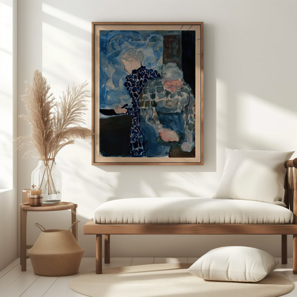 Deux Femmes dans Interieur 1892 Edouard Vuillard 5 mockup